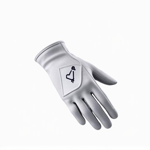A white performance golf glove, ready for a firm grip.